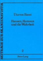 Bassi, Uta von: Hansen, Hamsun und die W Bassi, Uta von: Hansen, Hamsun und die W