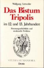 Das Bistum Tripolis im 12. und 13. Jahrhundert