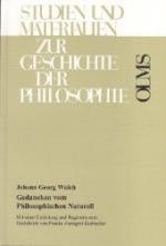 Walch, Johann Georg: Gedancken vom Philo