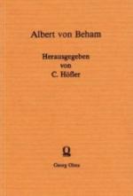 Albert von Beham [sive Behaim] und Regesten Pabst Innocenz IV