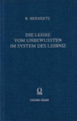 Die Lehre vom Unbewussten im System des Leibniz