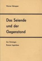 Das Seiende und der Gegenstand