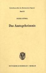 Das Amtsgeheimnis