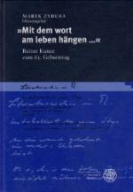 Mit dem wort am leben hängen …«