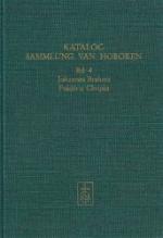 Katalog der Sammlung van Hoboken. Band 4: Johannes Brahms. Frédéric Chopin