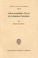 Volkswirtschaftliche Theorie des technischen Fortschritts