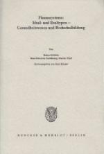 Finanzsysteme: Ideal- und Realtypen - Gesundheitswesen und Hochschulbildung