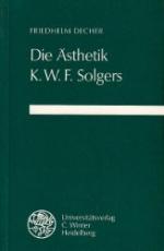 Die Ästhetik K. W. F. Solgers