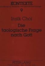 Die taologische Frage nach Gott