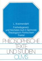 Freiheitsgesetz und höchstes Gut in Spinozas Theologisch-Politischem Traktat