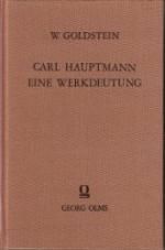 Carl Hauptmann. Eine Werkdeutung