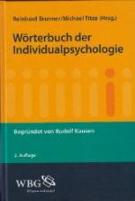 Wörterbuch der Individualpsychologie