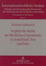 Vergleich des Rechts der öffentlichen Unternehmen in Deutschland, Iran und Polen