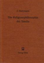 Die Religionsphilosophie des Saadia