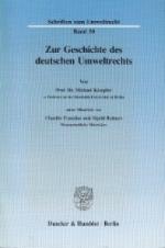 Michael Kloepfer: Zur Geschichte des deu Michael Kloepfer: Zur Geschichte des deu