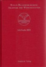 Berlin-Brandenburgische Akademie der Wissenschaften. Jahrbuch 2001