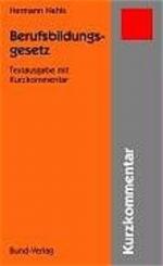 Hermann Nehls: Berufsbildungsgesetz: Tex
