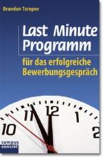 Last Minute Programm für das erfolgreiche Bewerbungsgespräch (campus concret)