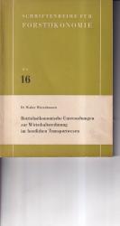 Dr. Walter Witzenhausen: Betriebsökonomi Dr. Walter Witzenhausen: Betriebsökonomi