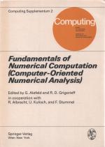 Alefeld, Götz; Grigorieff, Rolf Dieter; Alefeld, Götz; Grigorieff, Rolf Dieter;