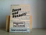 Sacco und Vanzetti : zum 50. Todestag Saccos u. Vanzettis. Augustin Souchy