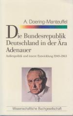Anselm Doering-Manteuffel: Die Bundesrep Anselm Doering-Manteuffel: Die Bundesrep