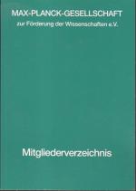 Mitgliederverzeichnis 1984. Nach dem Stand vom 1. Mai 1984.