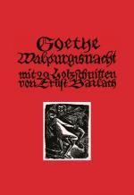 Goethe. Walpurgisnacht mit 20 Holzschnitten von Ernst Barlach.