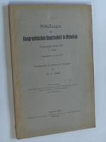 Mitteilungen der Geographischen Gesellschaft in München. Hier: Sechzehnter Band 1923/ 3. Heft, (September) sowie Zwanzigster Band 1927 1. Heft (Juni)