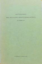 Mitteilungen der Deutschen Orient-Gesellschaft zu Berlin. Nummer 153, 2021