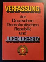 Verfassung der Deutschen Demokratischen Republik und Jugendgesetz