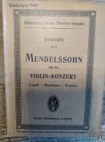 Eulenburgs kleine Partitur-Ausgabe Konzerte No. 2 MENDELSSOHN Op. 64 Violin-Konzert E moll