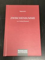 Zwischensumme - Epigramme