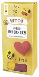 Emoji Häkelset Hab' dich lieb!: Anleitung und Material für 3 trendige Emojis zum Selberhäkeln