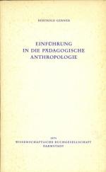 Berthold Gerner: Einführung in die pädag