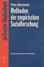 Peter Atteslander: Methoden der empirisc Peter Atteslander: Methoden der empirisc