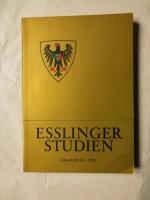 Esslinger Studien. Zeitschrift 24 - 1984. enthält: siehe Fotos