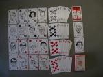 POLIT-POKER 1993, POLITICAL PLAYING CARDS, (gezeichnet von) Bubec (Lutz Backes)