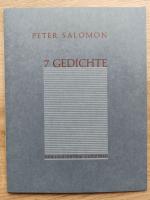 Peter Salomon: 7 Gedichte