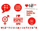 SPD: Karte SPD Einmal Tattoo Stark gegen