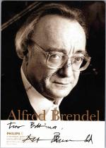 Alfred Brendel: Original Autogramm Alfre