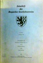 Zeitschrift des Bergischen Geschichtvereins. 92. Band Jahrgang 1986.