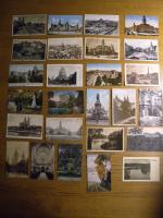 KONVOLUT von 26 gelaufenen Postkarten aus Sachsen vor 1945: Dreden, Leipzig, Meißen,Magdeburg, Naumburg, Halle, Chemnitz