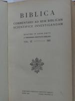 Biblica. Commentarii ad rem biblicam scientifice investigandam Quater in Anno Editi a Pontificio Instituto Biblico. Vol 42  --   1961. Elenchus Bibliographicus Biblicus XLII - 1961