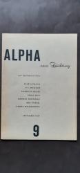 Alpha. Neue Dichtung. Nr. 9, September 1959.