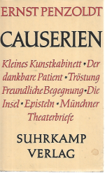 Ernst Penzoldt: Causerien