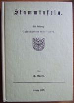Hermann Grote: Stammtafeln. Mit Anhang: 