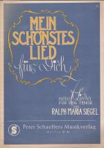 Siegel, Ralph Maria: Mein schönstes Lied