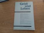 Geist und Leben Zeitschrift für Aszese und Mystik 34. Jahrgang Heft 6