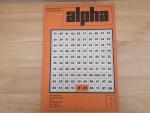 Alpha. Mathematische Schülerzeitschrift 